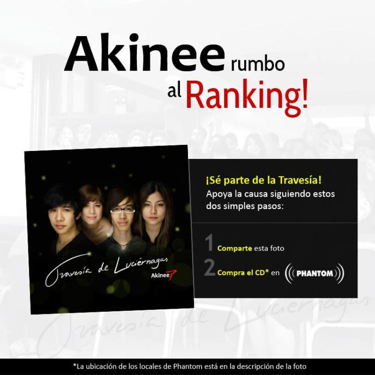 Akinee rumbo al ranking